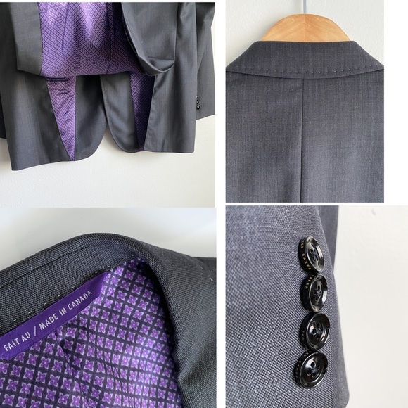 $749‼️TED BAKER LONDON Endurance ‘JAY CT’ Sport Coat Blazer Suit Jacket Wool 40L - Picture 7 of 11